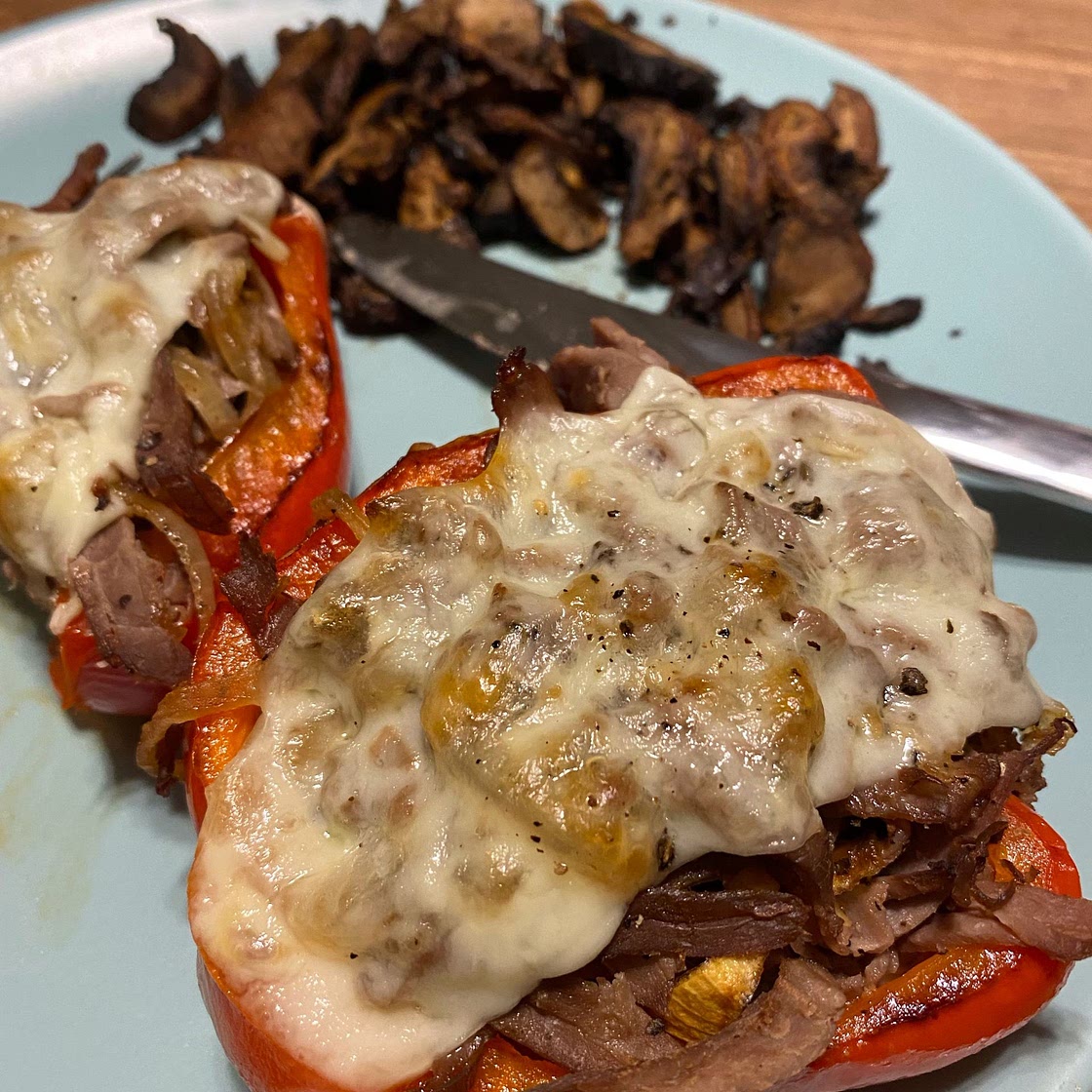 philly cheesesteak stuffed peppers