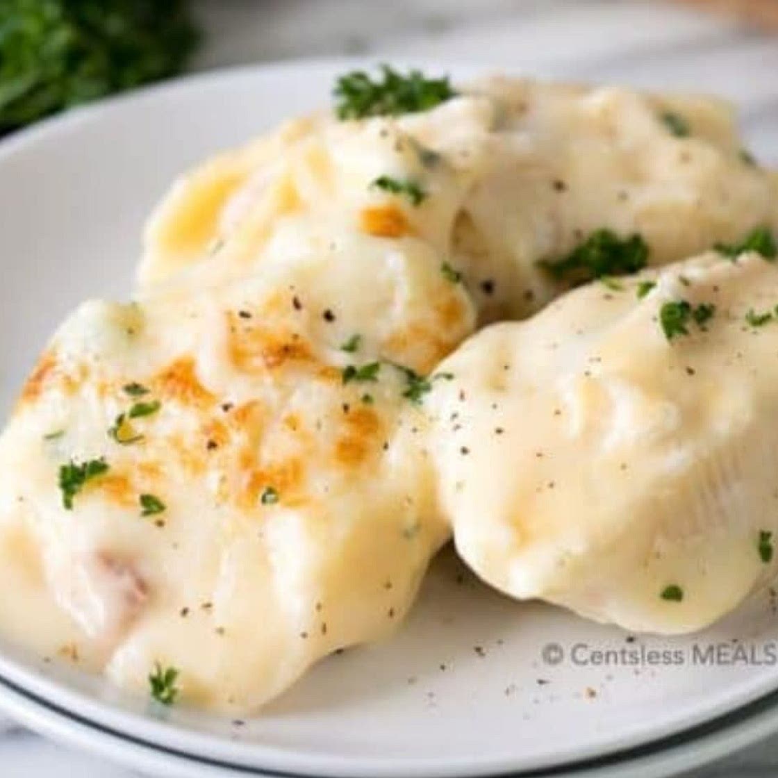 Cheesy Chicken Stuffed Shells recipe - The Shortcut Kitchen