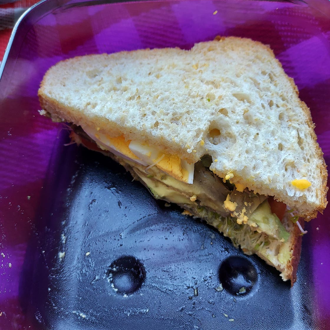 Egg and Avocado Pesto Sandwich
