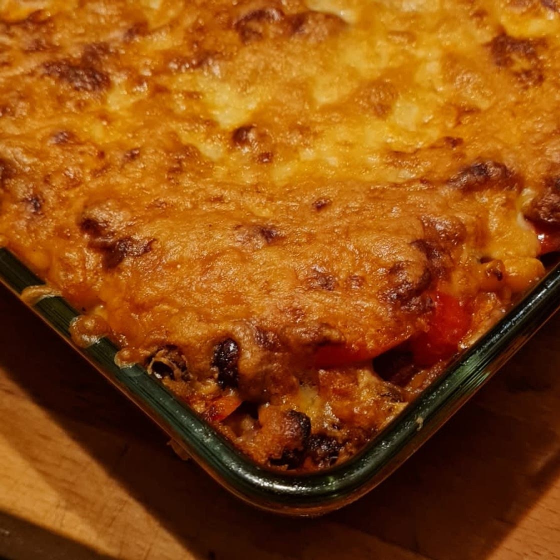 Mexikanische Tortilla Lasagne (vegan, einfach)
