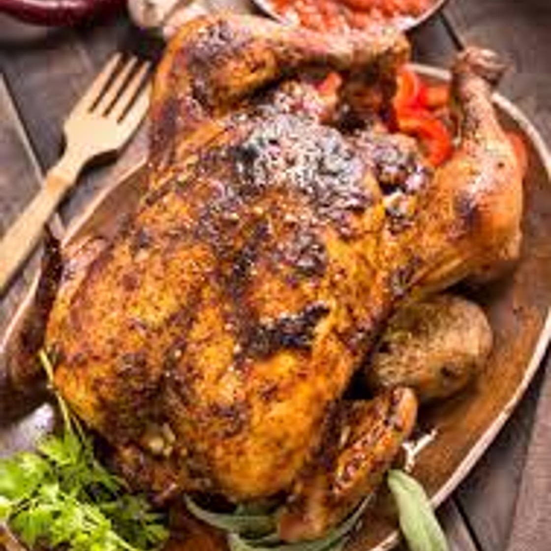 Poulet rôti au four