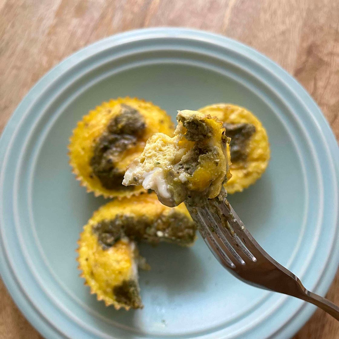 Squash & Pesto Egg Bites