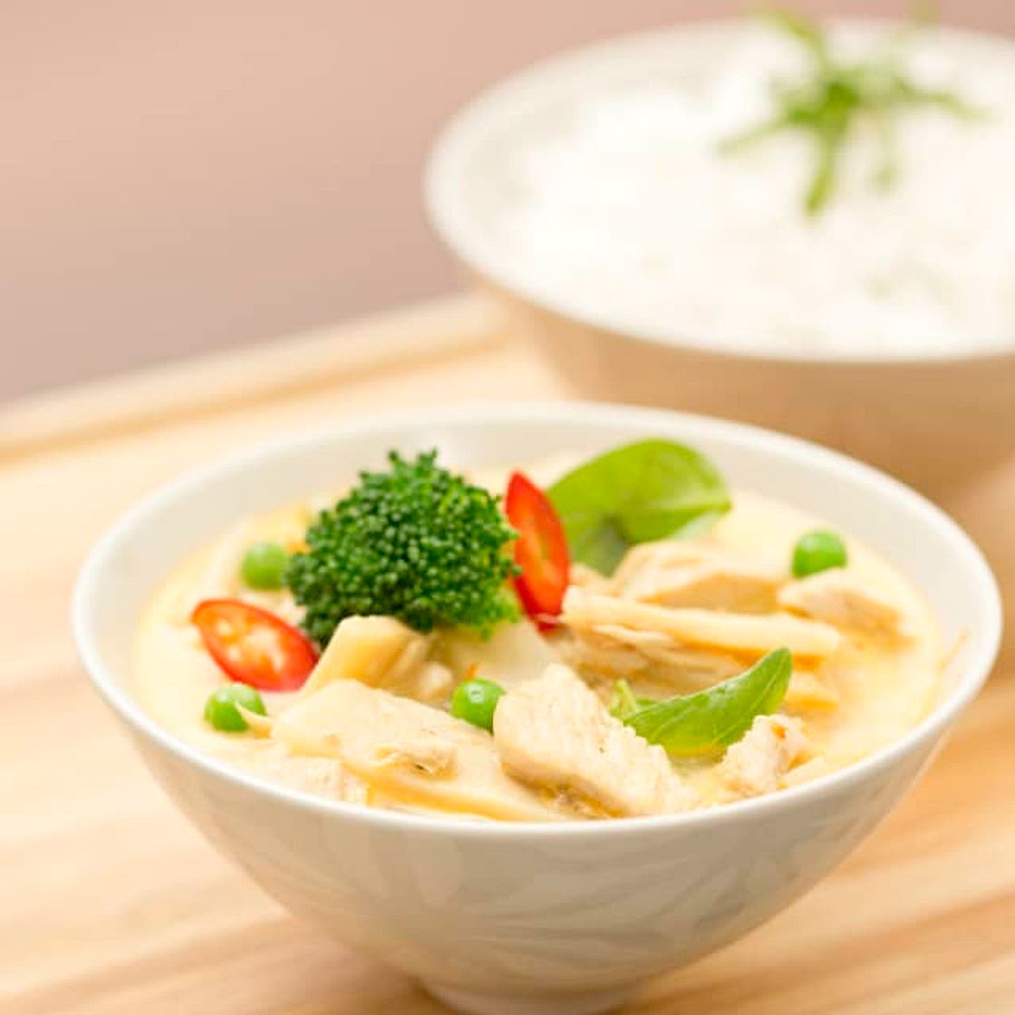 Thai red chicken curry