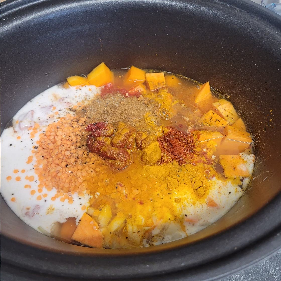 Cozy Butternut, Sweet Potato, and Red Lentil Stew