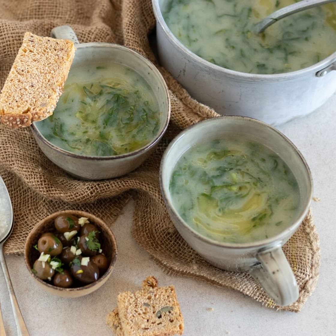 Caldo verde (versão vegetariana)