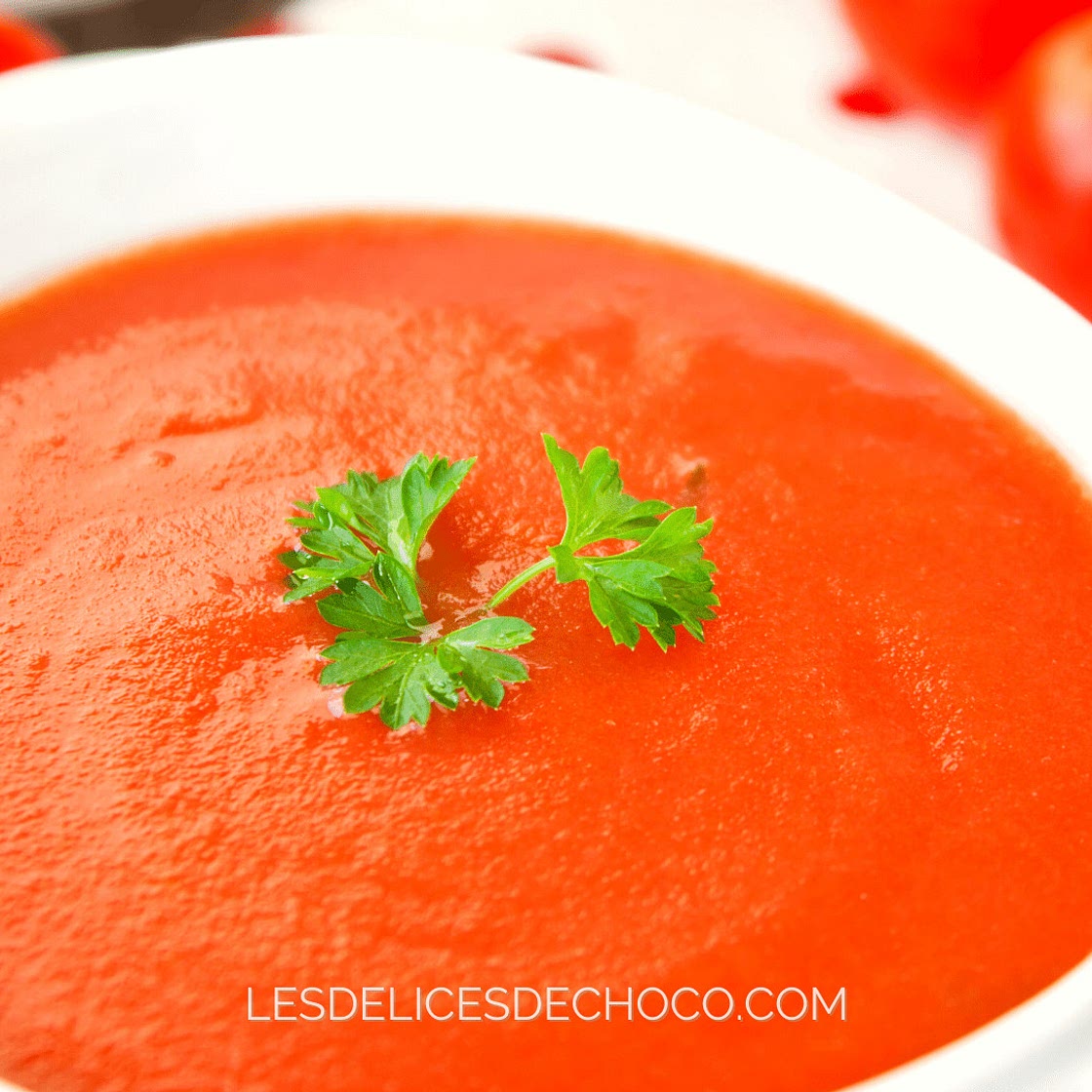 SOUPE CRÉMEUSE À LA TOMATE AU COOKEO - Les Délices de Choco