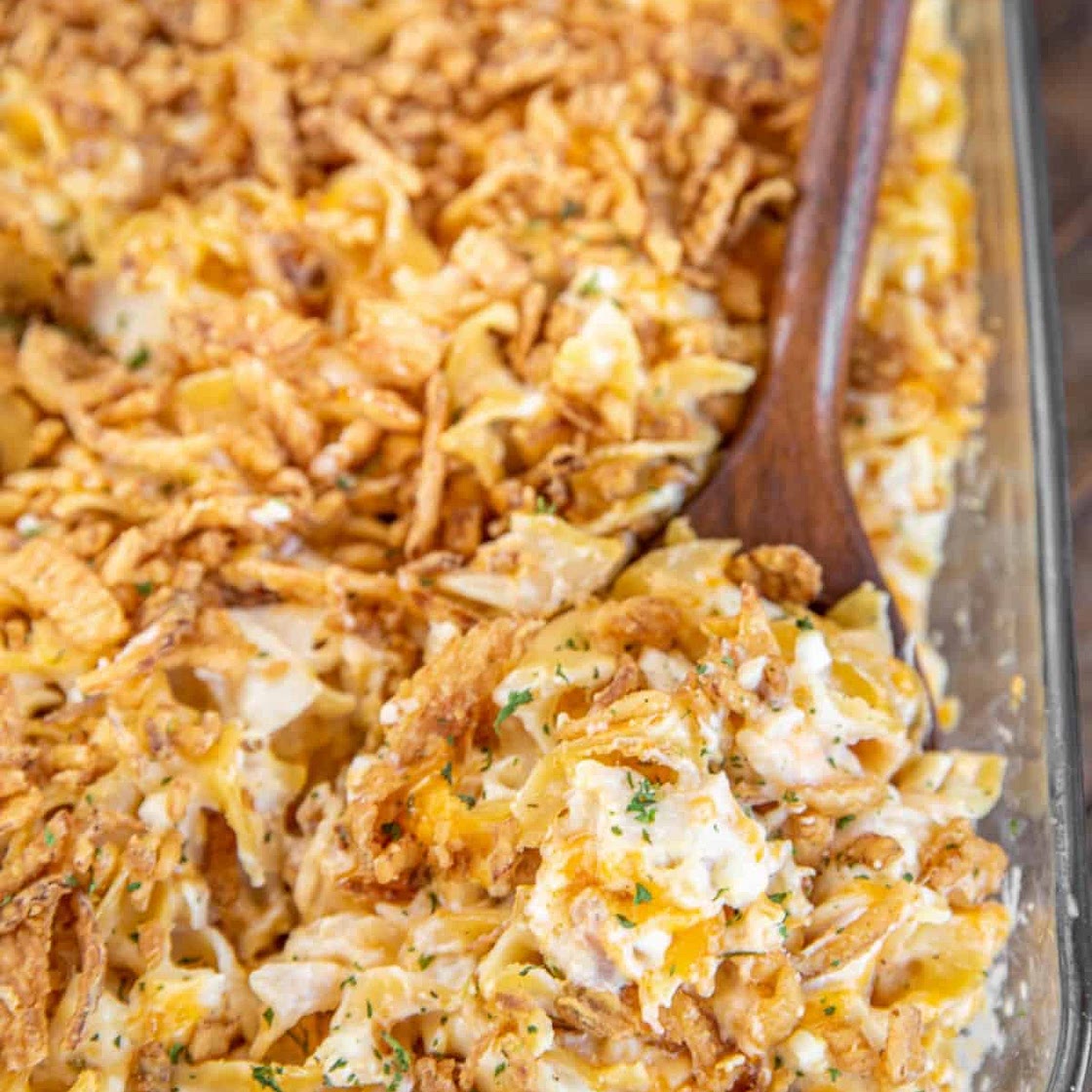 Million Dollar Chicken Noodle Bake