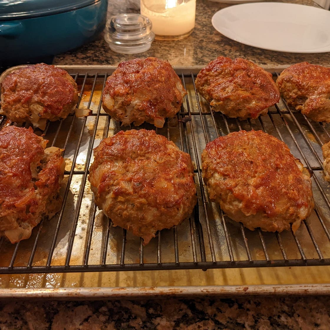 Sheet Pan Turkey Meatloaf and Broccoli