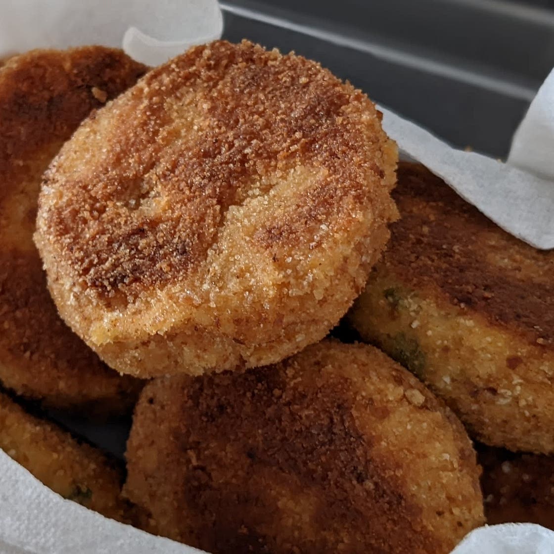Sweet potato fish cakes
