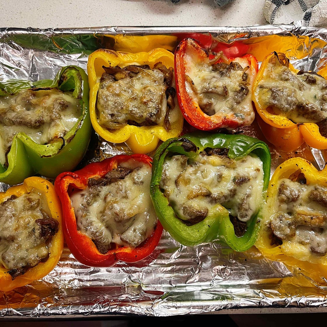 Cheesesteak Stuffed Bell Peppers