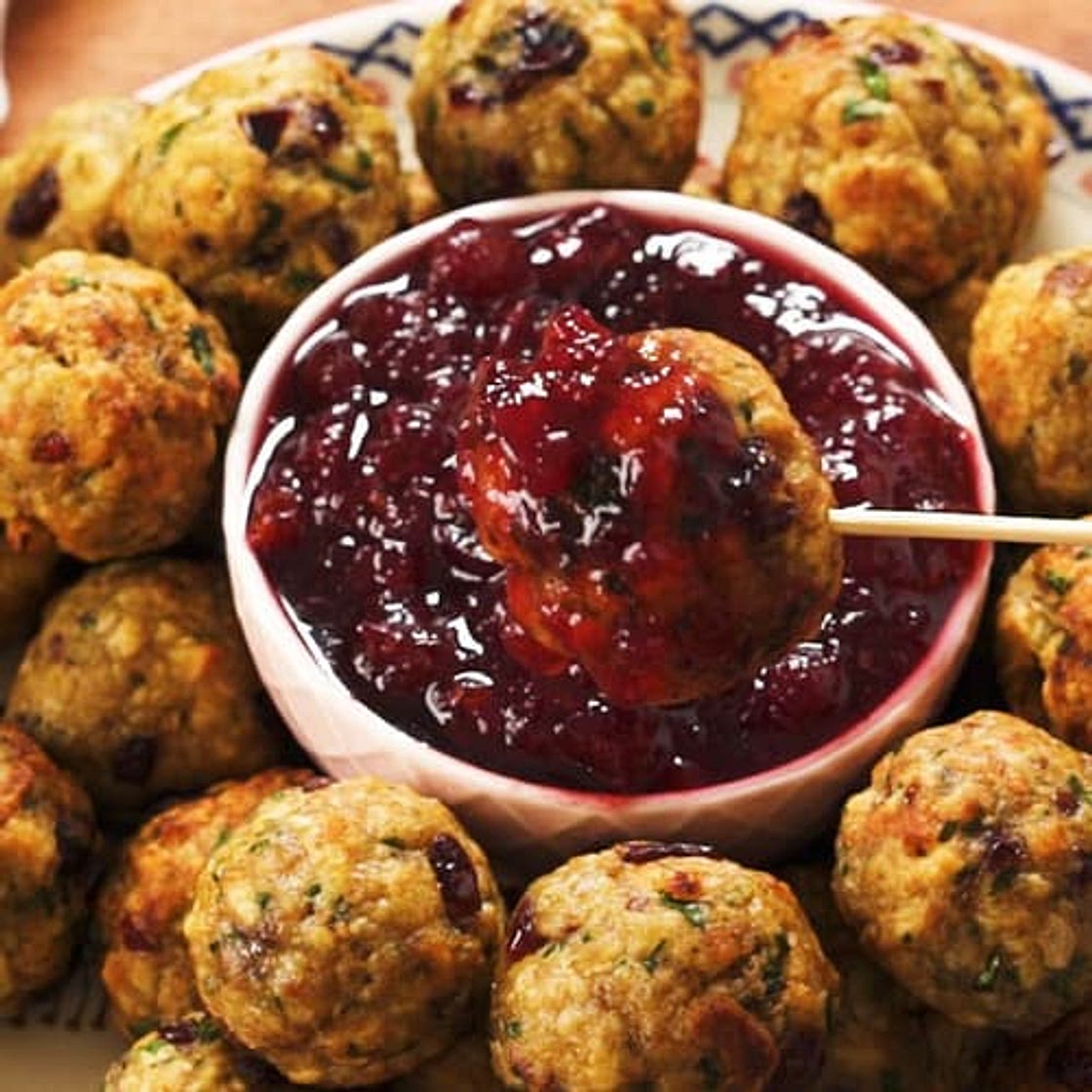Turkey & Stuffing Meatballs