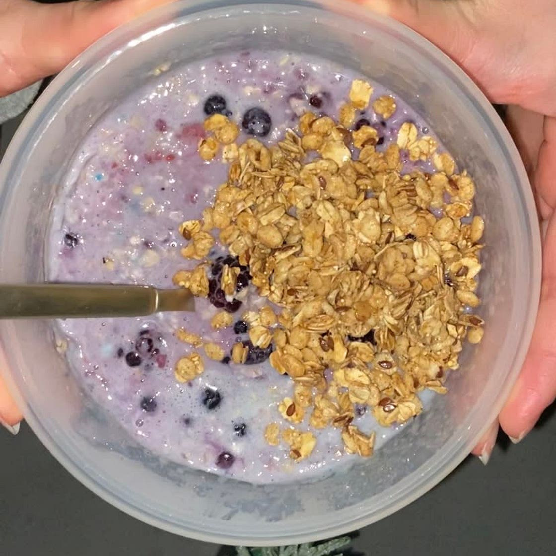 Blueberry Protein Overnight Oats