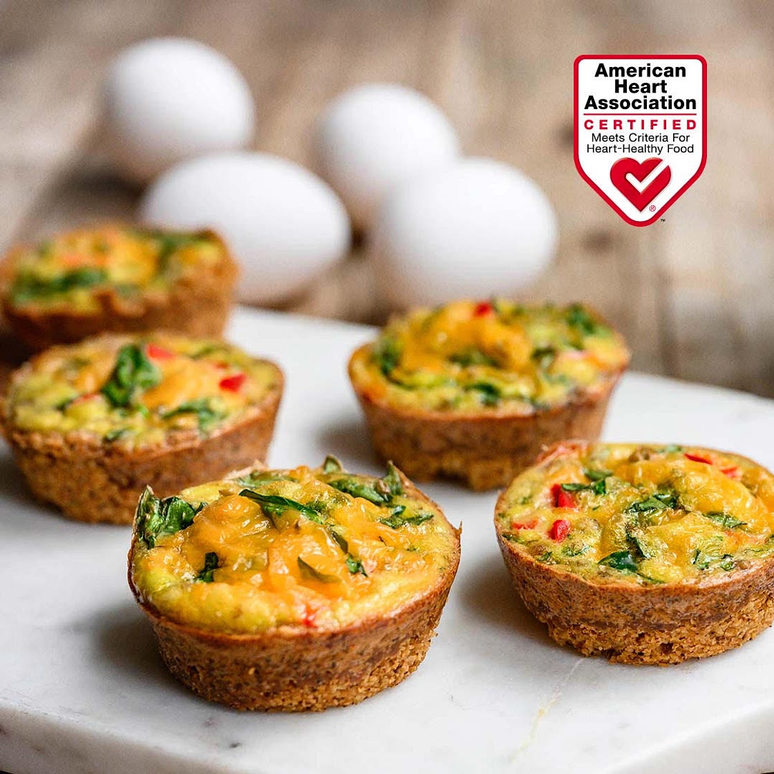 Walnut & Oat Crusted Veggie Egg Cups | Oldways