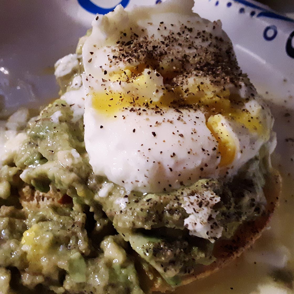 Poached Egg Avocado Muffin