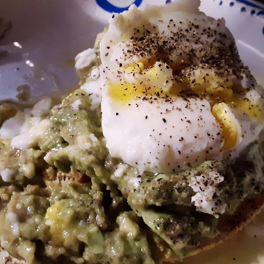 Poached Egg Avocado Muffin