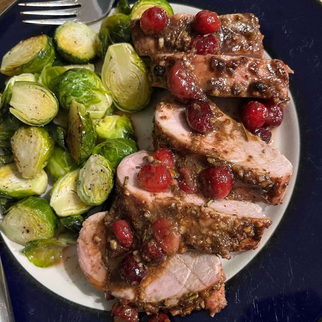 Cranberry-Balsamic Roasted Pork Tenderloin