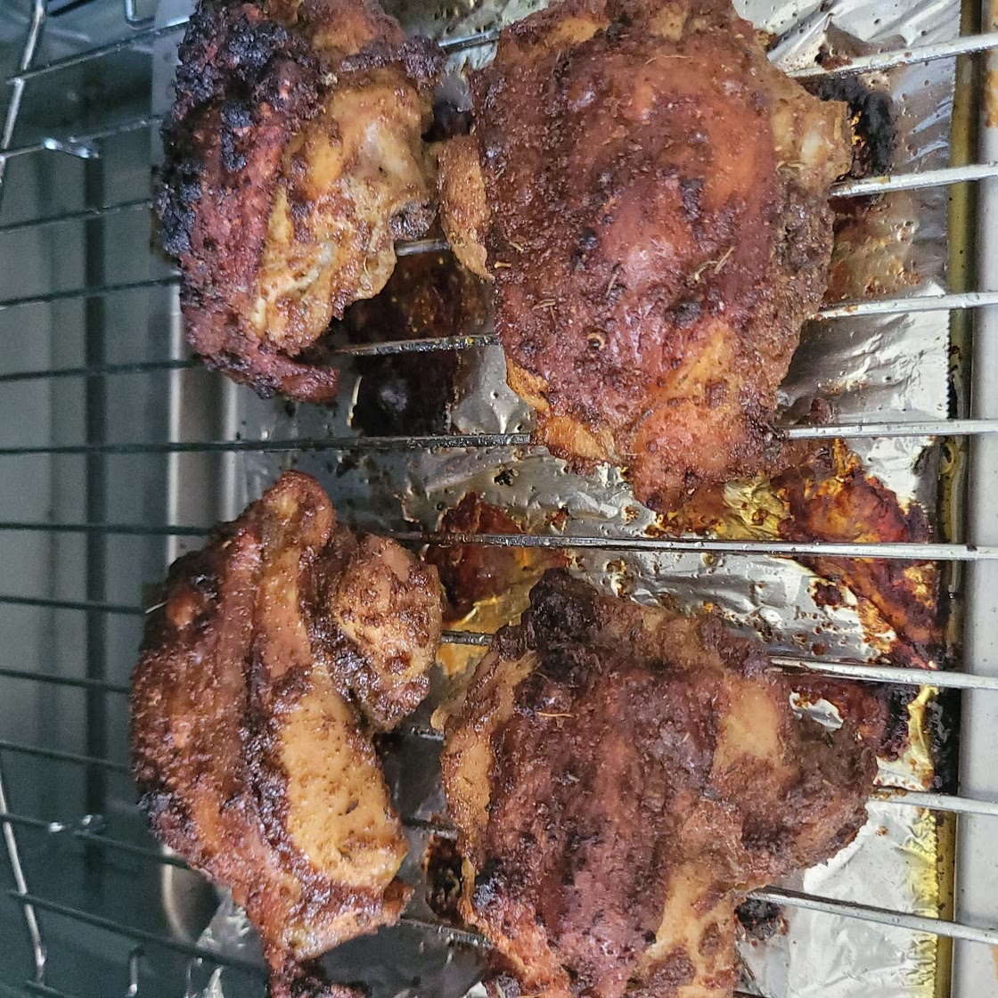 Crispy Baked Chicken Thighs