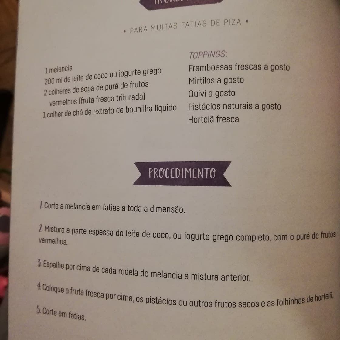Piza de melancia