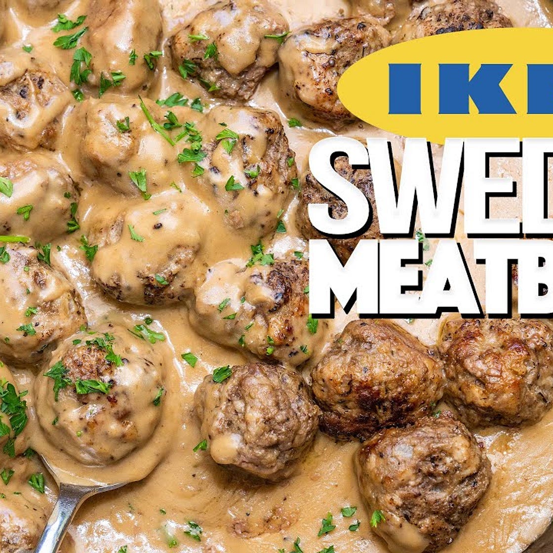 IKEA SWEDISH MEATBALLS...BUT HOMEMADE & WAY BETTER! | SAM THE COOKING GUY