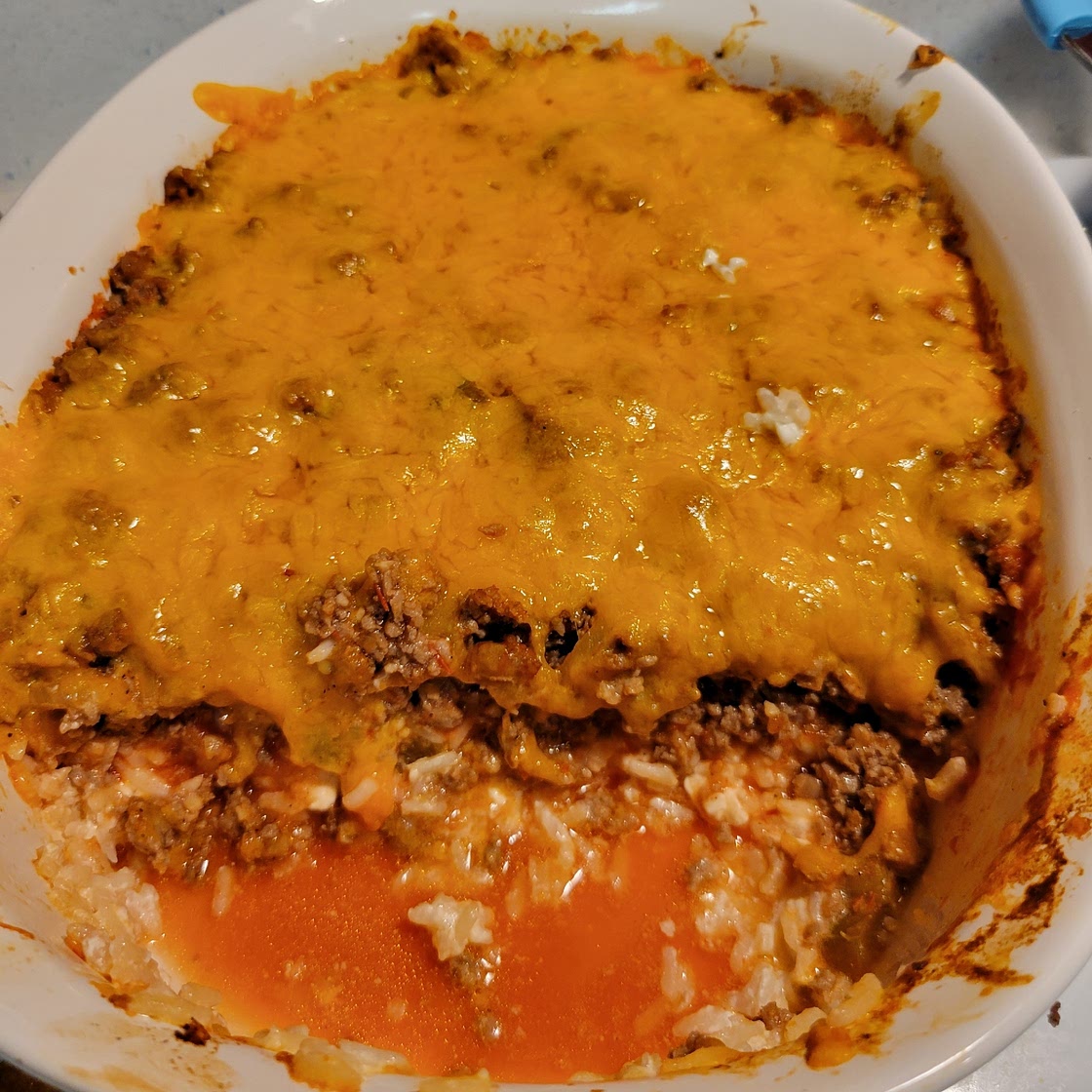 Sour Cream Beef and Rice Casserole