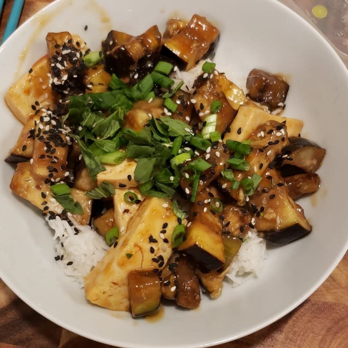 Chinese Eggplants in Chili Garlic sauce
