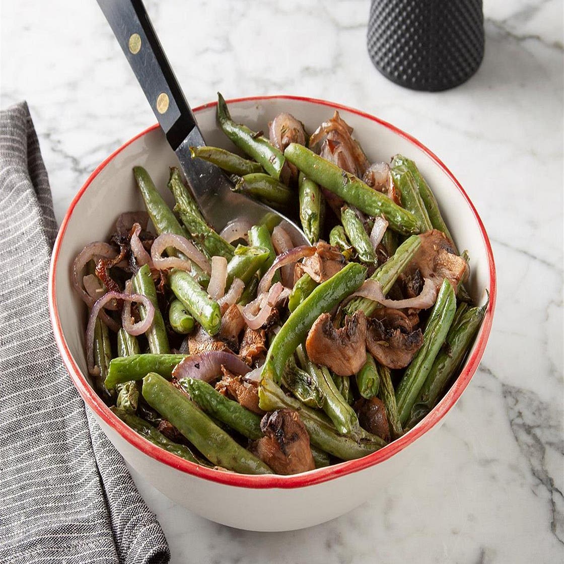 Air-Fryer Roasted Green Beans