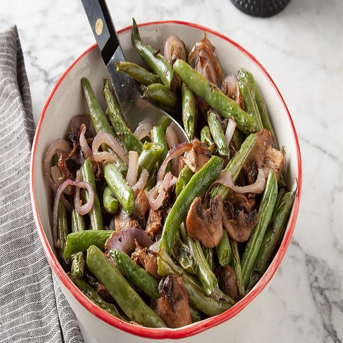 Air-Fryer Roasted Green Beans