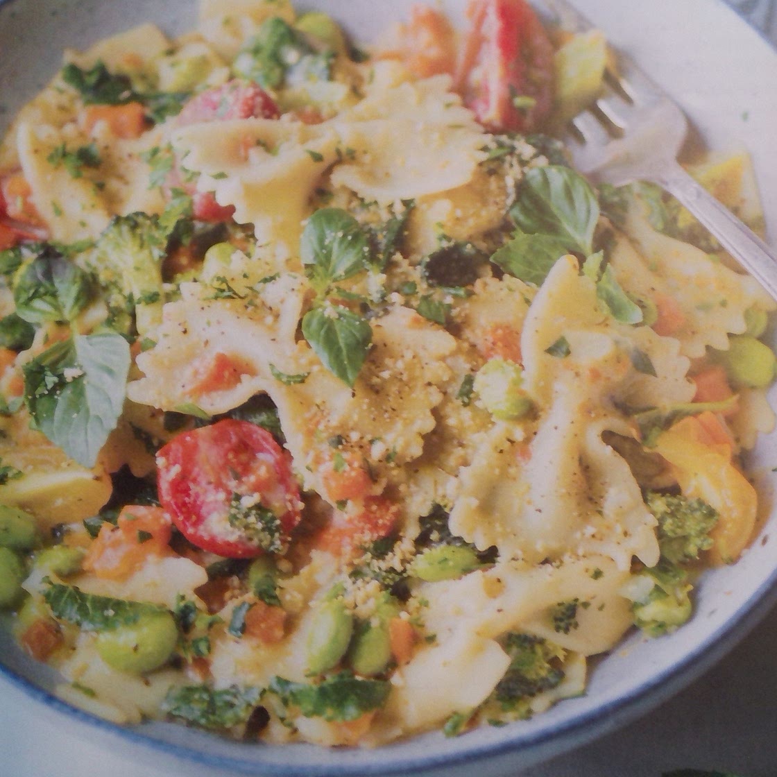 Nisha's Pasta Primavera Alfredo