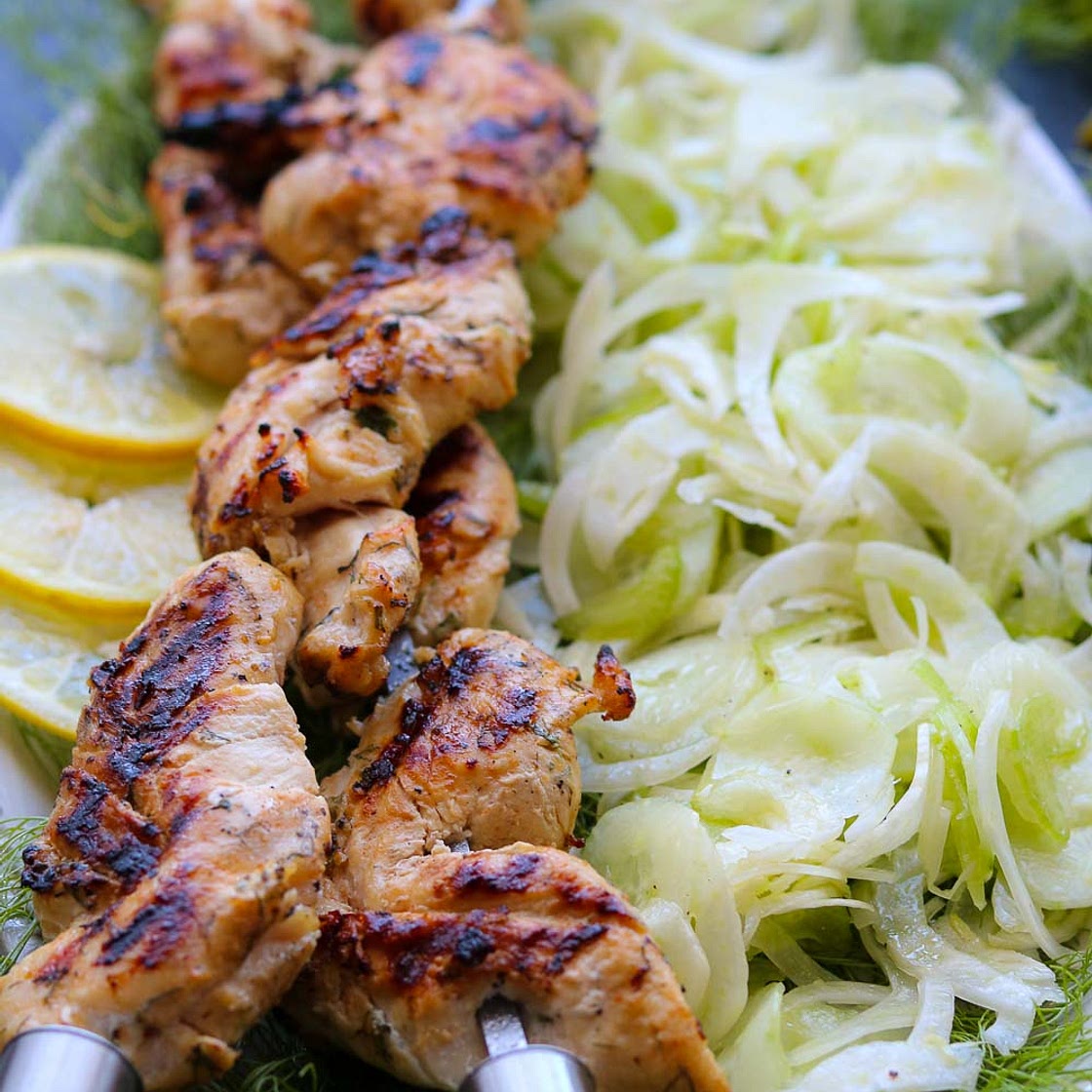 Yogurt Herb Marinated Grilled Chicken