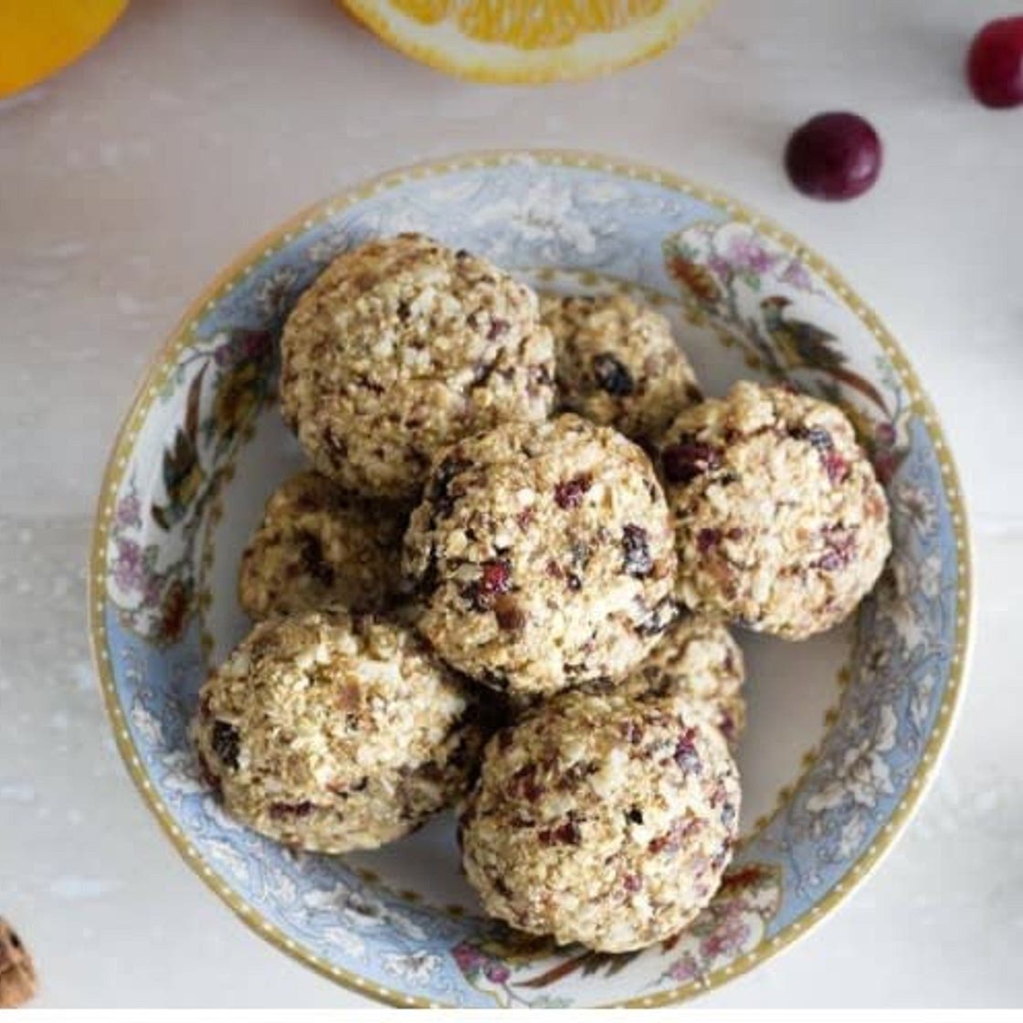 Cranberry Orange Bliss Balls