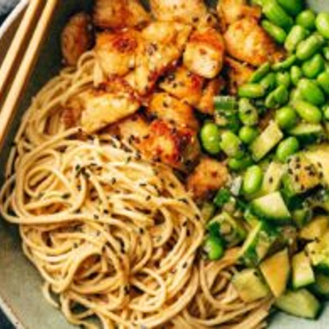 15 Minute Meal Prep: Sesame Noodle Bowls