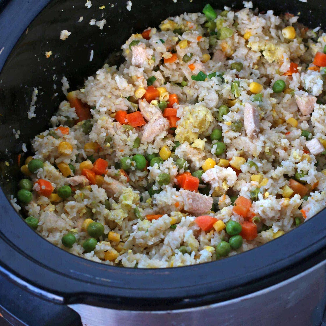 Slow Cooker Chinese Fried Rice