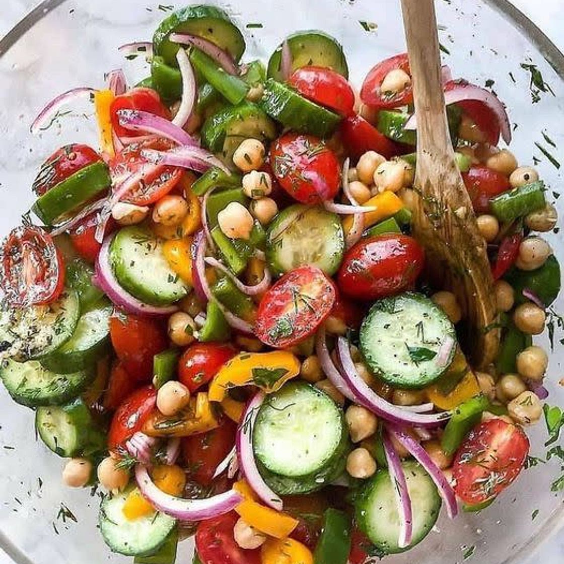 😋💕🌿Mediterranean Chickpea Salad 😋🌿💕