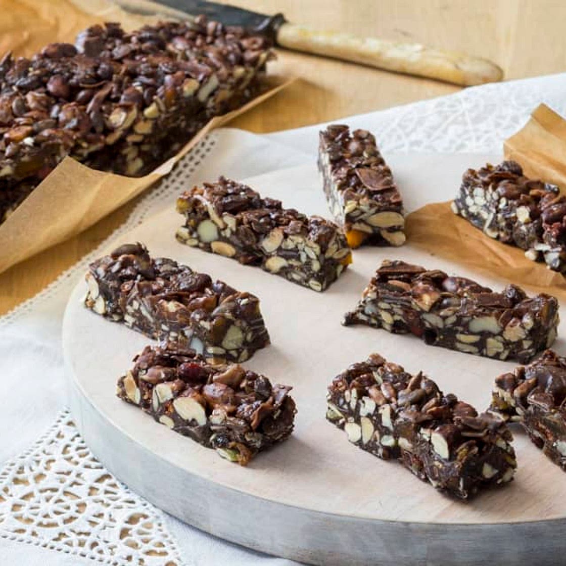 Chocolate energy bars