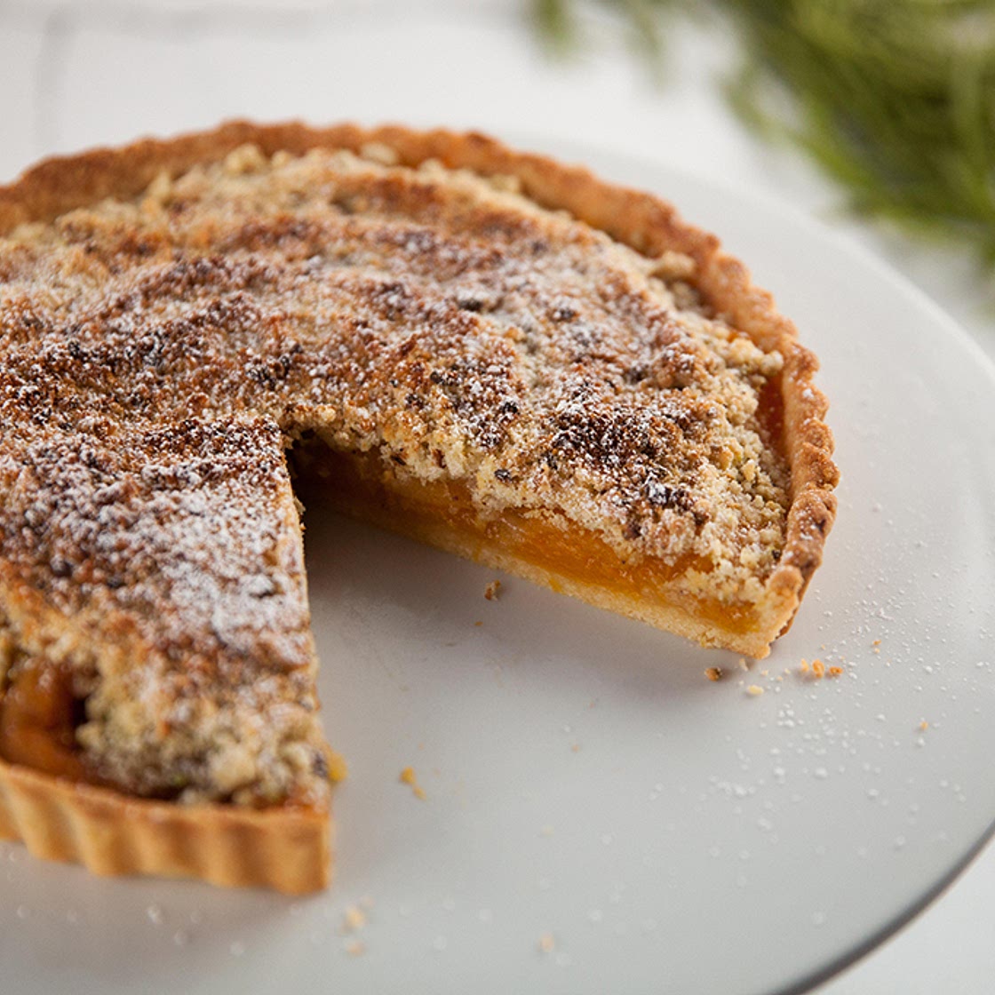 Apricot and Pistachio Tart