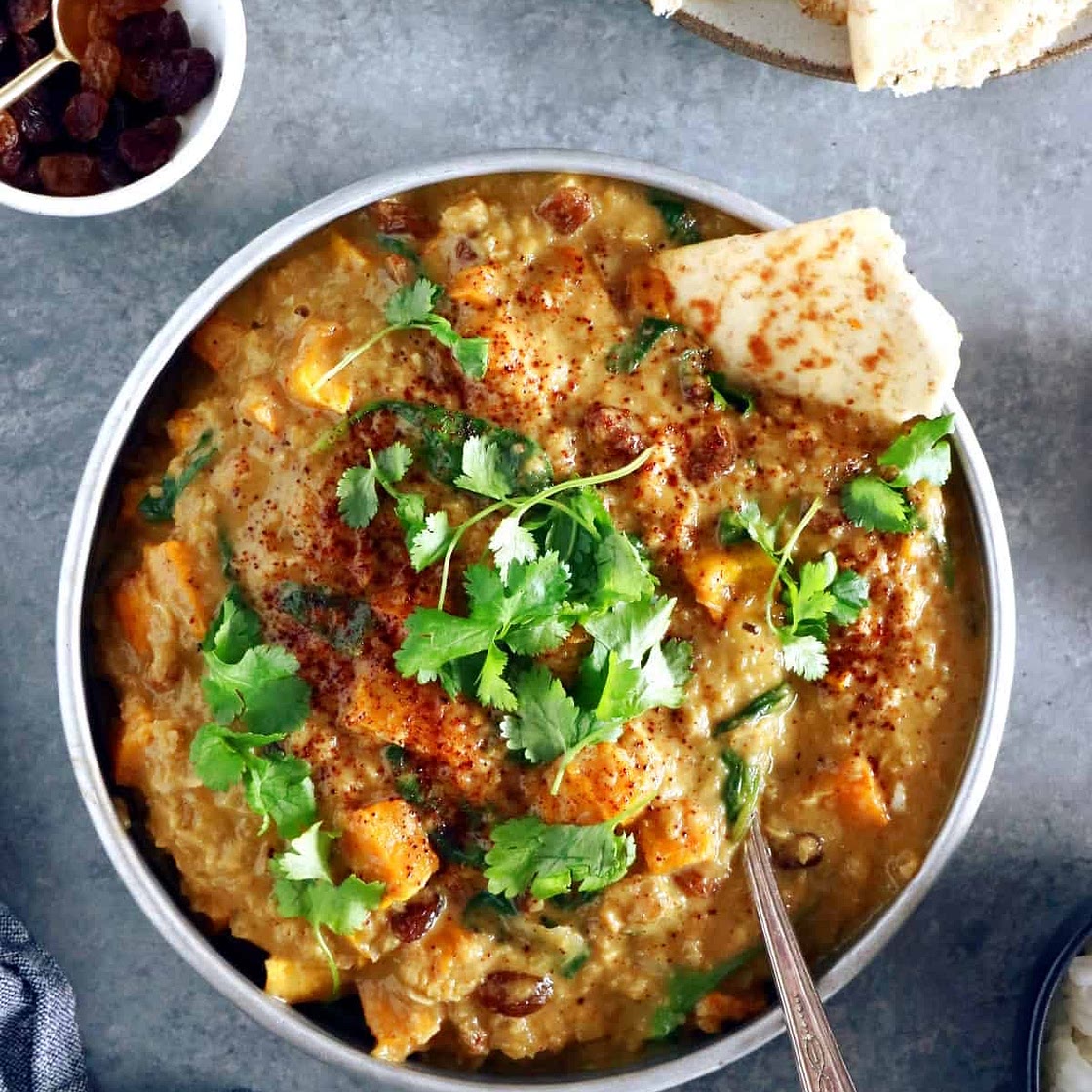 Curry indien de mangue et courge de butternut