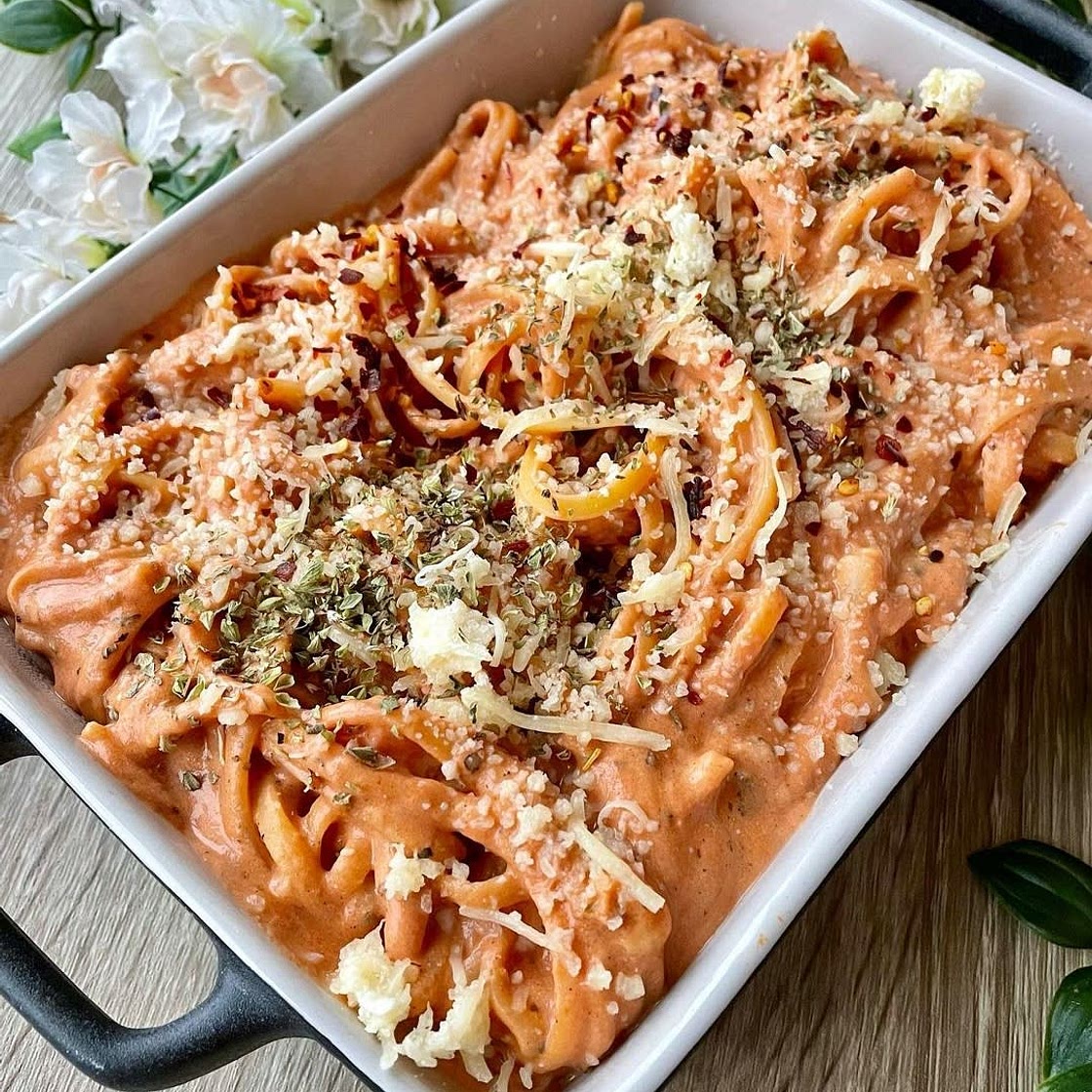 Pasta tiktok i ugn