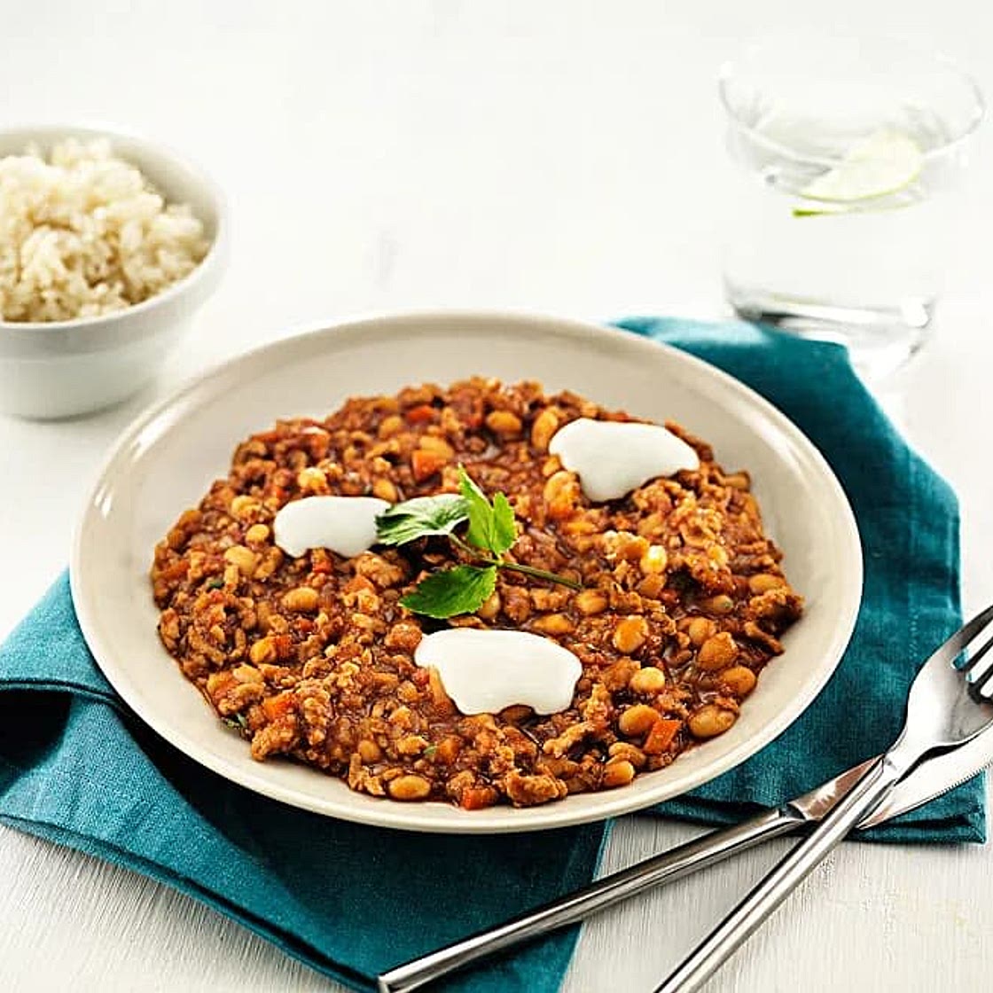 chili con carne med ris