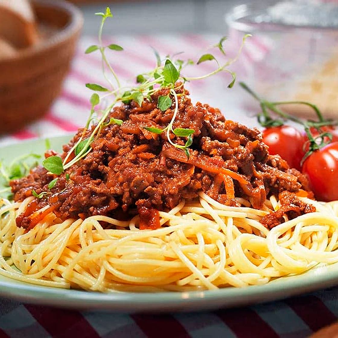 Spaghetti och köttfärssås