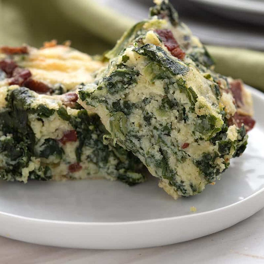 Keto Spinach Squares Recipe