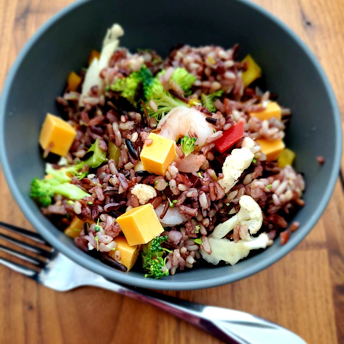 Zesty wild rice salad