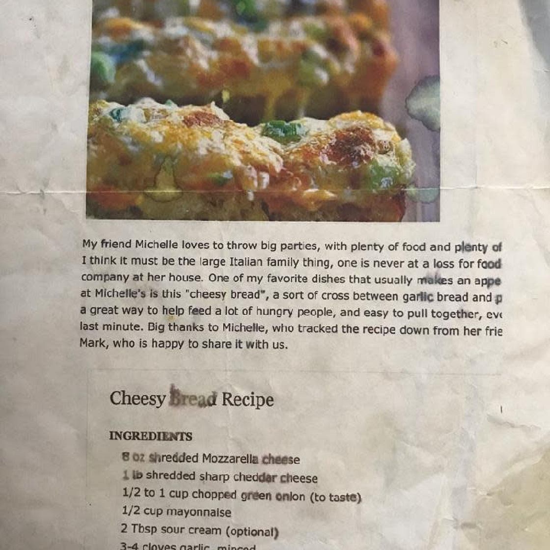 Cheesy Garlic Bread