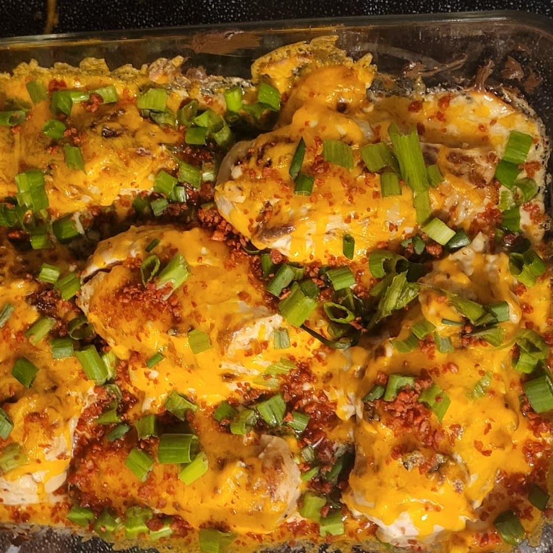 Cheddar Bacon & Ranch Smothered Chicken