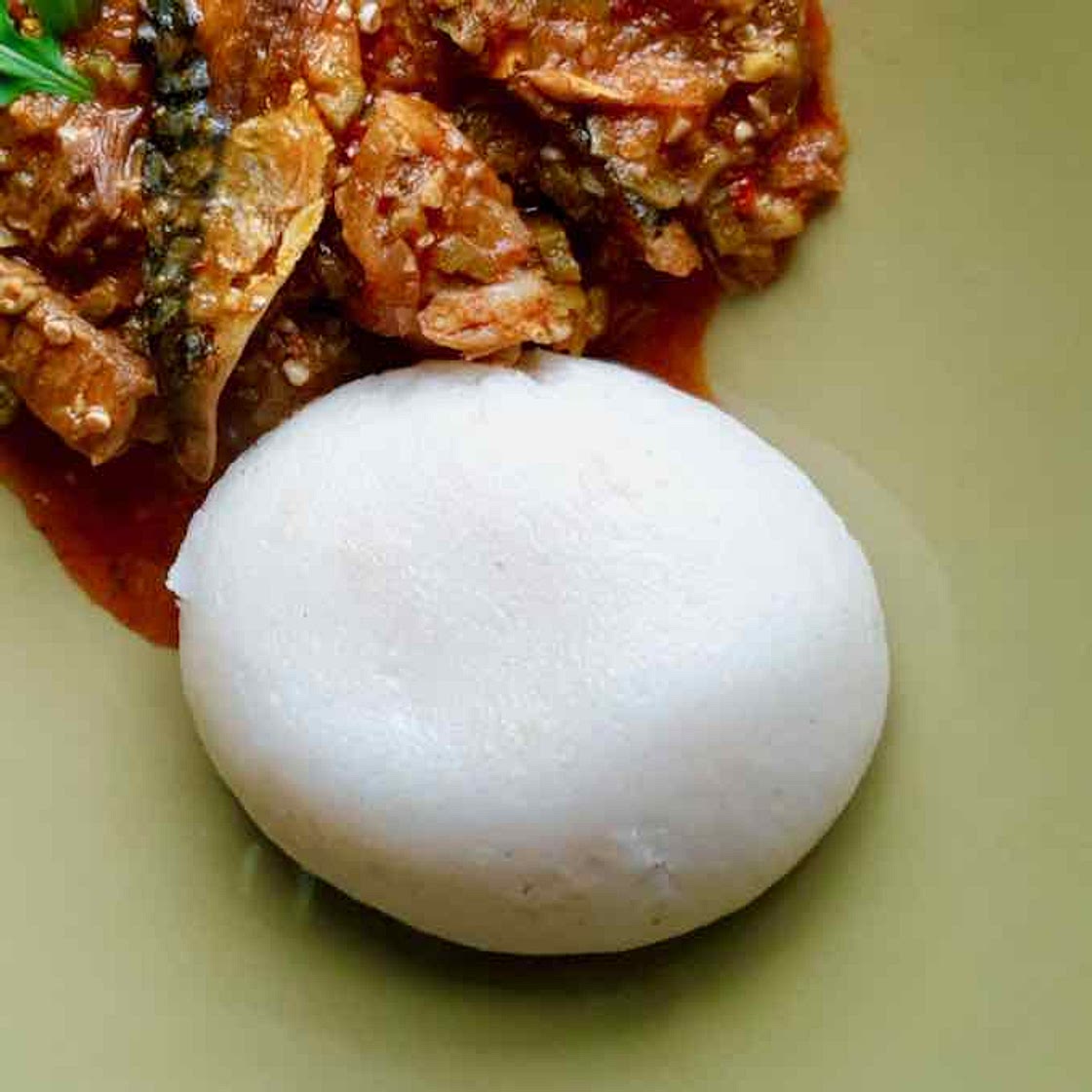 Banku (Using ready prepared dough)