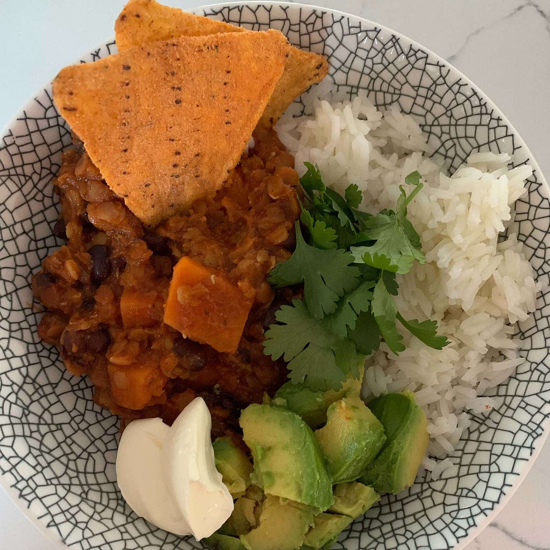 Vegan Quinoa & Sweet Potato Chili