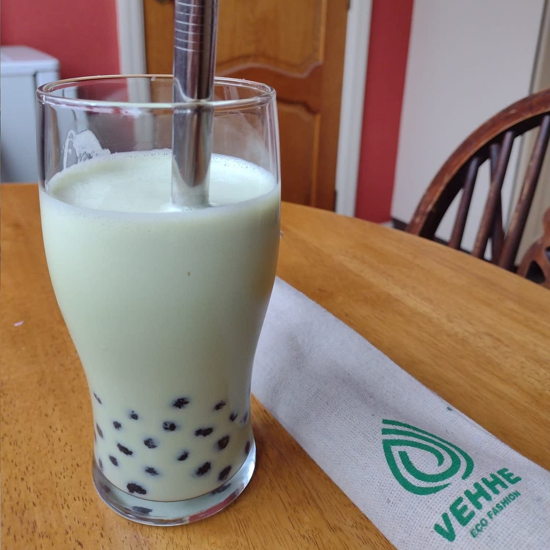 Creamy Matcha Bubble Tea
