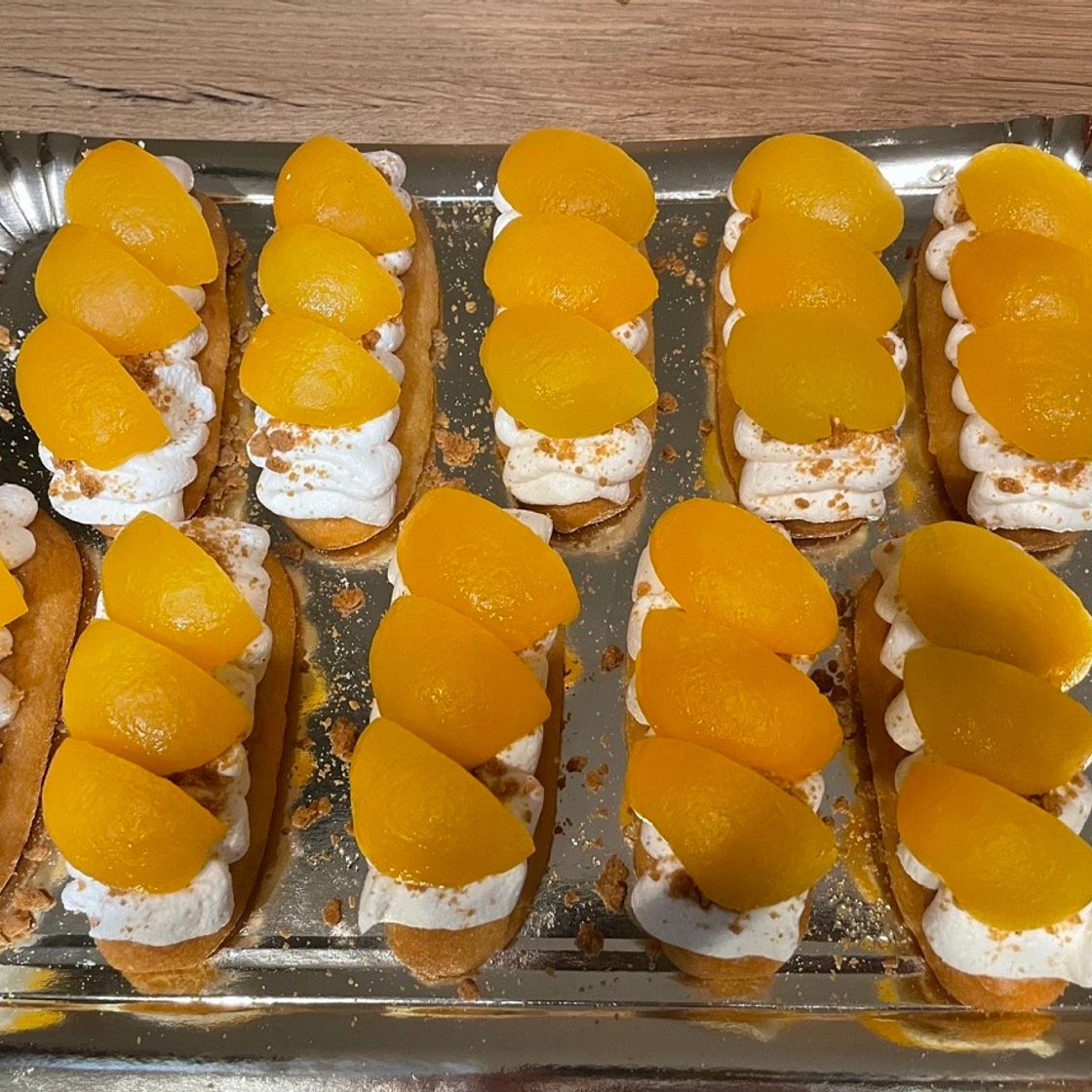 Entremets abricot spéculoos 