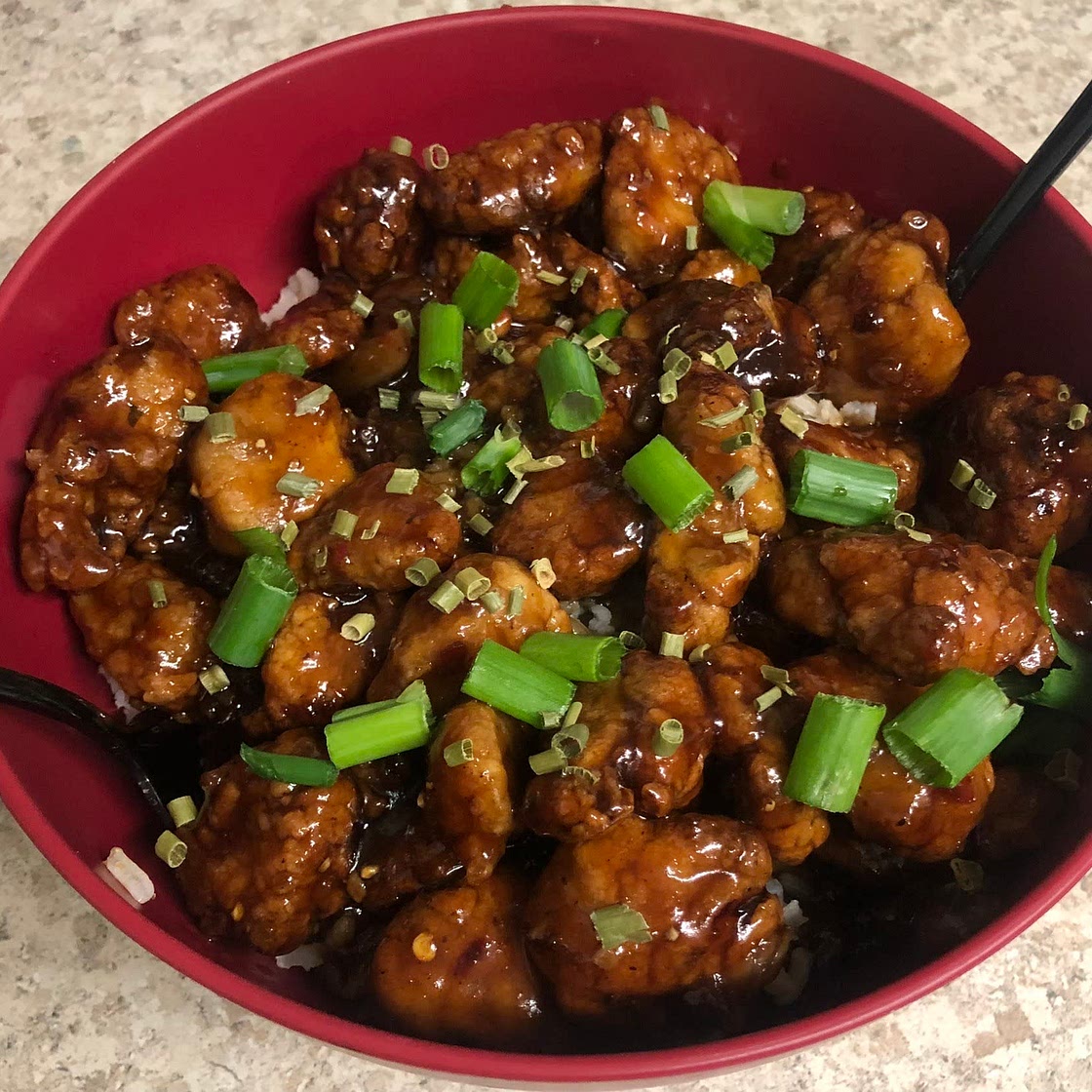 Honey garlic chicken bites 
