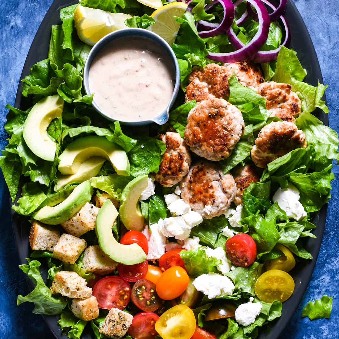 Turkey Burger Salad (Ground Turkey Salad)