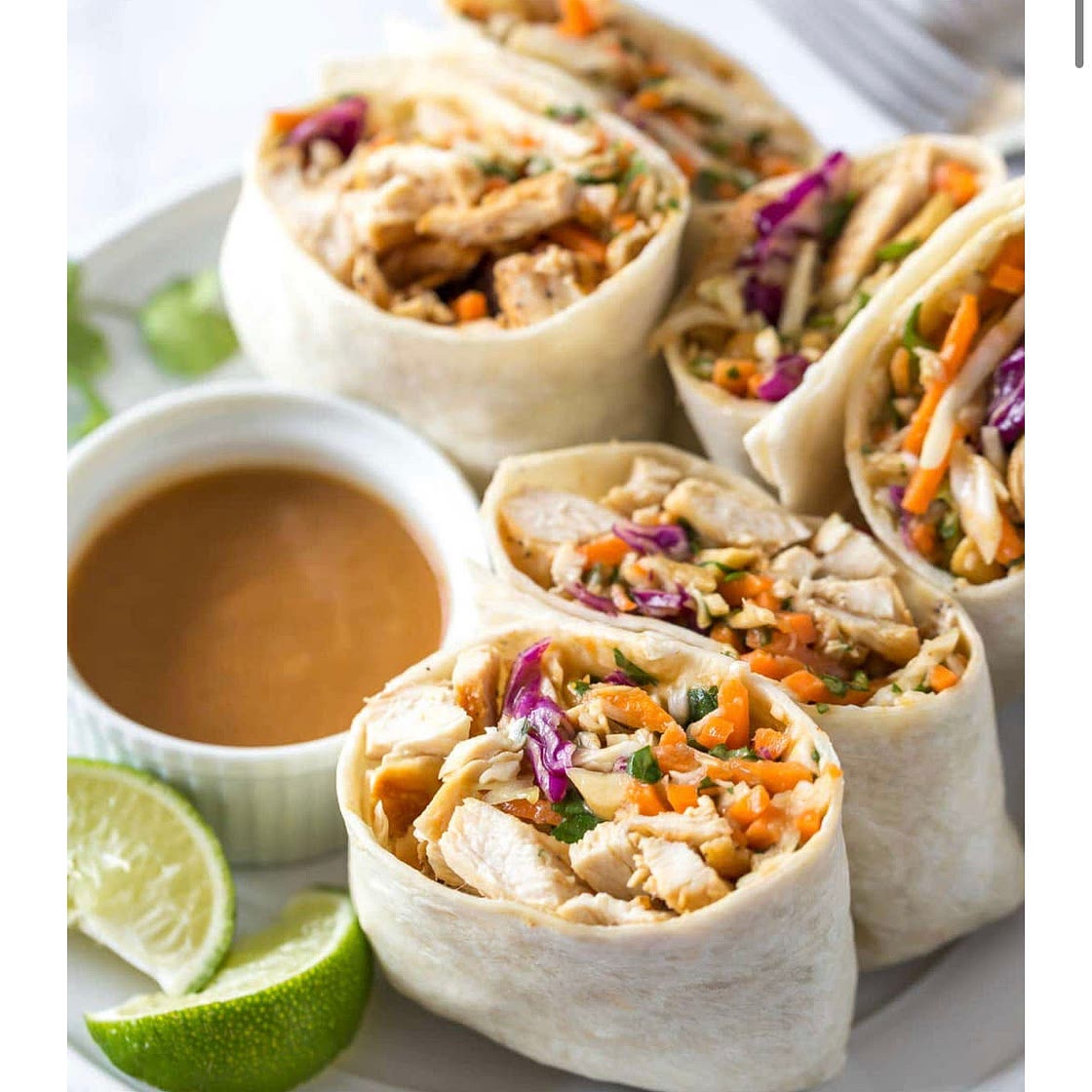 Peanut Chicken Wrap Recipe